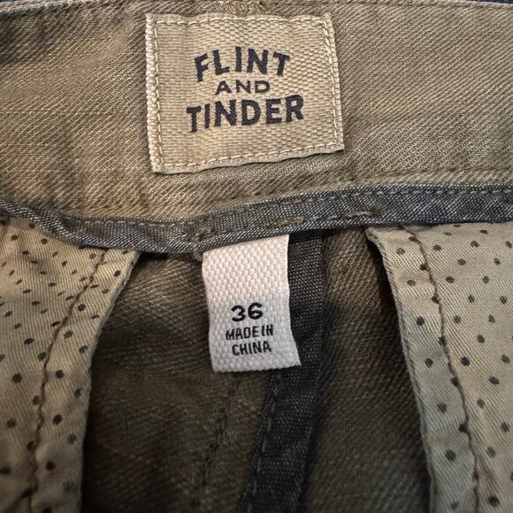 Flint and Tinder Shorts Cotton Linen Blend Green Size 36 Summer Classic Preppy - Picture 7 of 9
